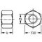 Dado esagonale alto UNI 5587, CL8, zincato